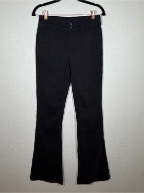 American Eagle 4 XLong Kick Boot Pants Stretch Black Chino Academia Rocker Indie